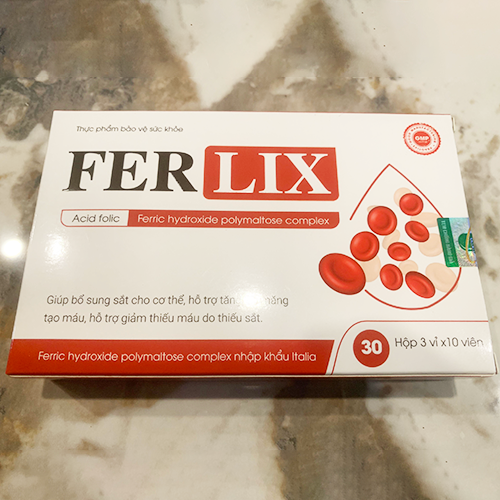 Viên uống bổ sung Sắt Ferlix