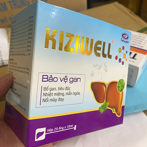 Kiziwell hỗ trợ bảo vệ gan giảm nhiệt miệng mẩn ngứa mề đay