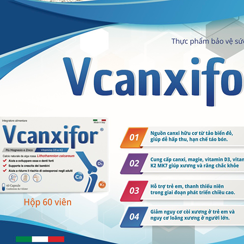 Vcanxifor - Bổ sung canxi, vitamin D3